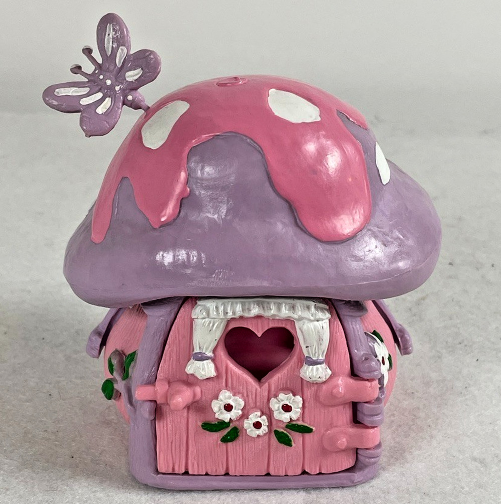 Schleich Smurffette Pink Purple House Vtg 1978 Peyo Berrie Mushroom Smurf Toy